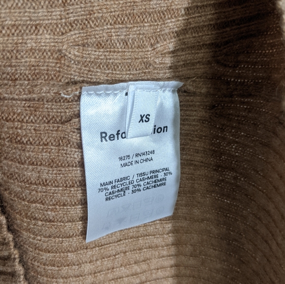 NEW Reformation Piazza Cashmere Sweater XS - Picture 4 of 5